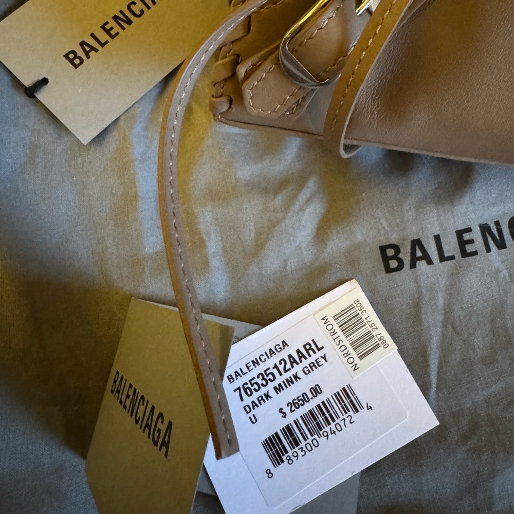 Balenciaga Smooth Calfskin Silver Hardware XS Neo Classic City Dark Mink Grey - Picture 7 of 15